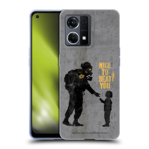 Watch Dogs Legion Street Art Nice To Beat You Soft Gel Case for OPPO Reno8 4G