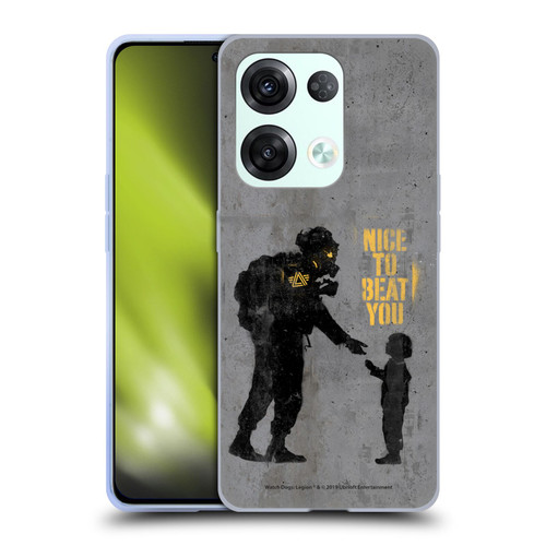 Watch Dogs Legion Street Art Nice To Beat You Soft Gel Case for OPPO Reno8 Pro