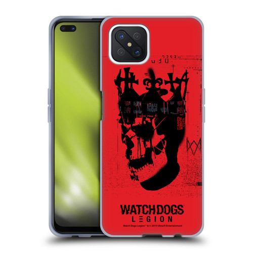 Watch Dogs Legion Street Art Ded Sec Skull Soft Gel Case for OPPO Reno4 Z 5G