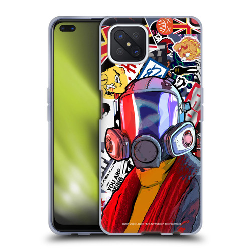 Watch Dogs Legion Street Art Granny Stickerbomb Soft Gel Case for OPPO Reno4 Z 5G