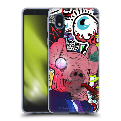Watch Dogs Legion Street Art Winston Stickerbomb Soft Gel Case for Samsung Galaxy A01 Core (2020)