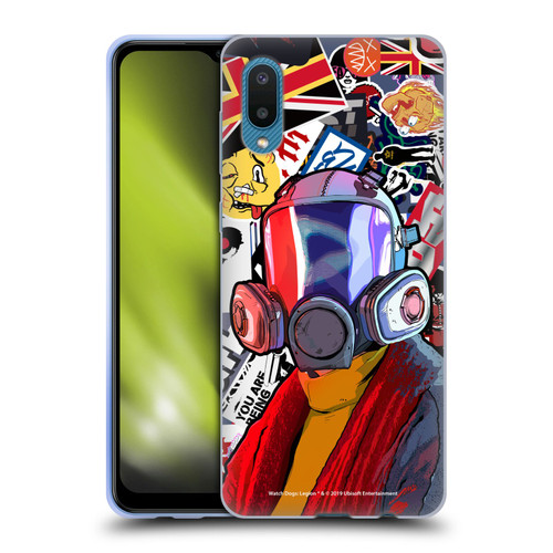 Watch Dogs Legion Street Art Granny Stickerbomb Soft Gel Case for Samsung Galaxy A02/M02 (2021)