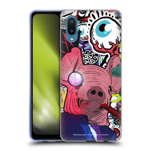 Watch Dogs Legion Street Art Winston Stickerbomb Soft Gel Case for Samsung Galaxy A02/M02 (2021)