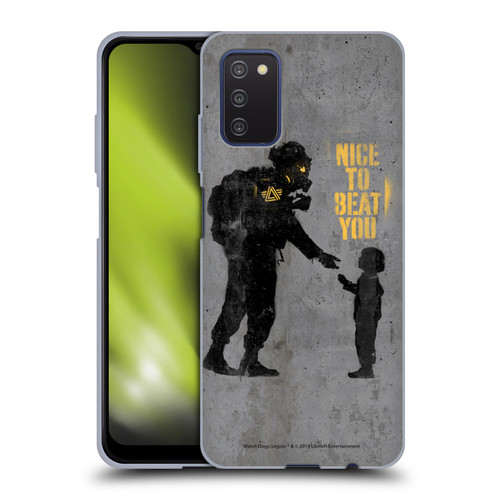 Watch Dogs Legion Street Art Nice To Beat You Soft Gel Case for Samsung Galaxy A03s (2021)