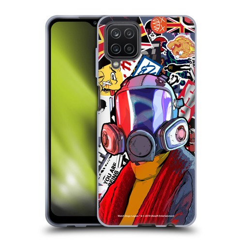 Watch Dogs Legion Street Art Granny Stickerbomb Soft Gel Case for Samsung Galaxy A12 (2020)