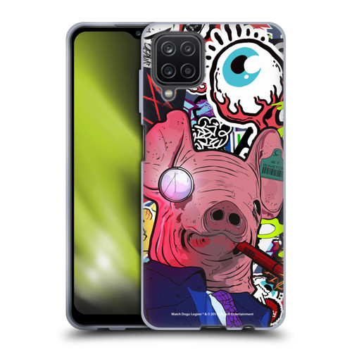 Watch Dogs Legion Street Art Winston Stickerbomb Soft Gel Case for Samsung Galaxy A12 (2020)
