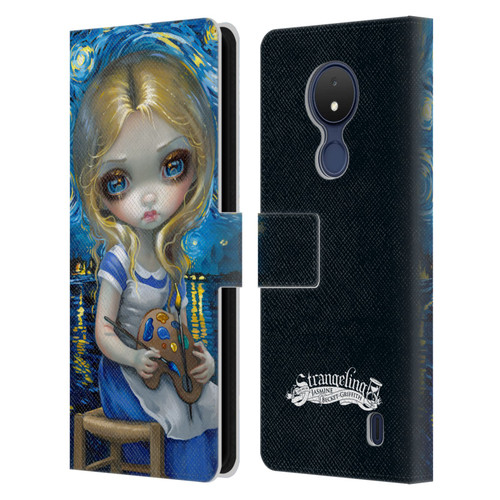 Strangeling Art Impressionist Night Leather Book Wallet Case Cover For Nokia C21