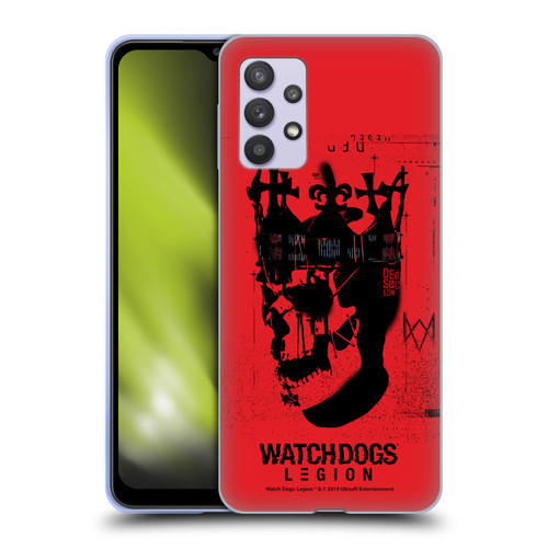 Watch Dogs Legion Street Art Ded Sec Skull Soft Gel Case for Samsung Galaxy A32 5G / M32 5G (2021)