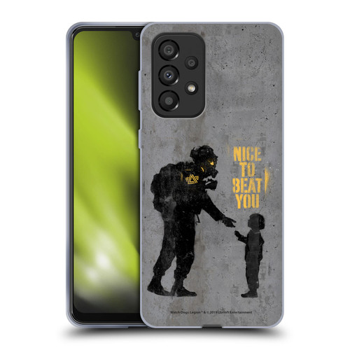 Watch Dogs Legion Street Art Nice To Beat You Soft Gel Case for Samsung Galaxy A33 5G (2022)