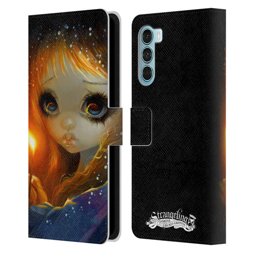 Strangeling Art The Little Match Girl Leather Book Wallet Case Cover For Motorola Edge S30 / Moto G200 5G