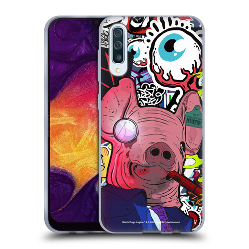 Watch Dogs Legion Street Art Winston Stickerbomb Soft Gel Case for Samsung Galaxy A50/A30s (2019)