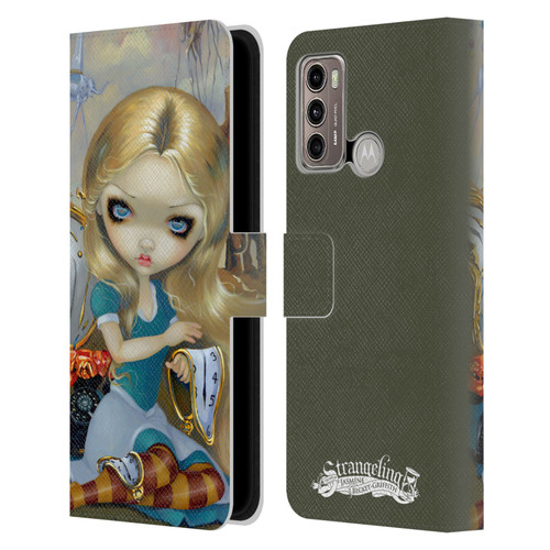Strangeling Art Surrealist Dream Leather Book Wallet Case Cover For Motorola Moto G60 / Moto G40 Fusion