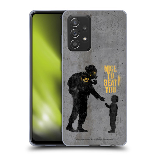 Watch Dogs Legion Street Art Nice To Beat You Soft Gel Case for Samsung Galaxy A52 / A52s / 5G (2021)