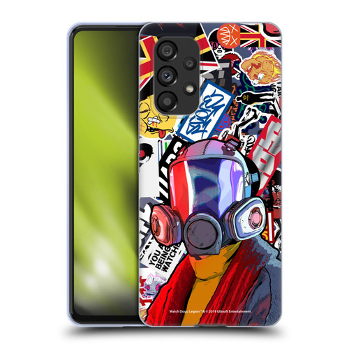 Watch Dogs Legion Street Art Granny Stickerbomb Soft Gel Case for Samsung Galaxy A53 5G (2022)