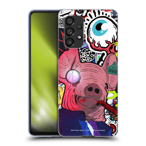 Watch Dogs Legion Street Art Winston Stickerbomb Soft Gel Case for Samsung Galaxy A53 5G (2022)