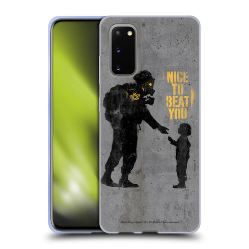Watch Dogs Legion Street Art Nice To Beat You Soft Gel Case for Samsung Galaxy S20 / S20 5G