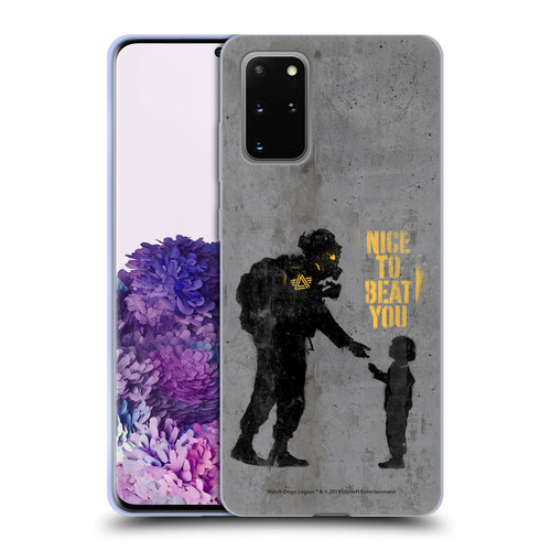 Watch Dogs Legion Street Art Nice To Beat You Soft Gel Case for Samsung Galaxy S20+ / S20+ 5G