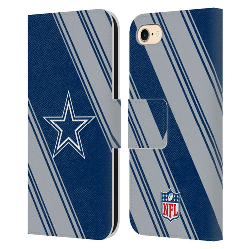 NFL Dallas Cowboys Artwork Stripes Leather Book Wallet Case Cover For Apple iPhone 7 / 8 / SE 2020 & 2022 NFL Dallas Cowboys Artwork Stripes Leather Book Wallet Case Cover For Apple iPhone 7 / 8 / SE 2020 & 2022