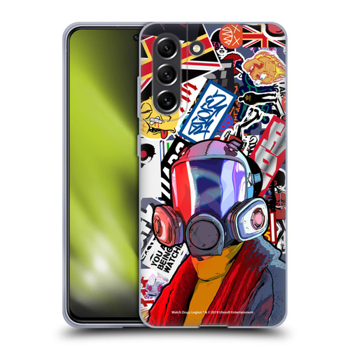 Watch Dogs Legion Street Art Granny Stickerbomb Soft Gel Case for Samsung Galaxy S21 FE 5G