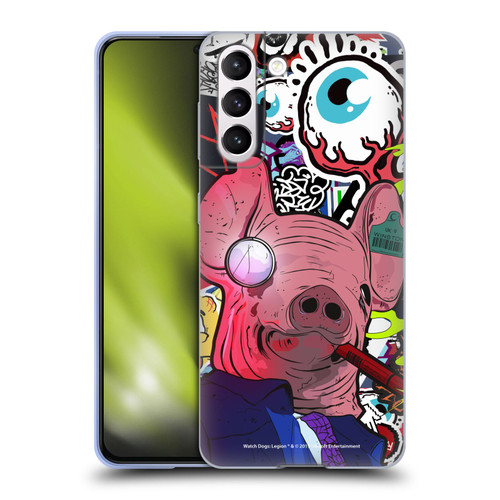 Watch Dogs Legion Street Art Winston Stickerbomb Soft Gel Case for Samsung Galaxy S21 5G