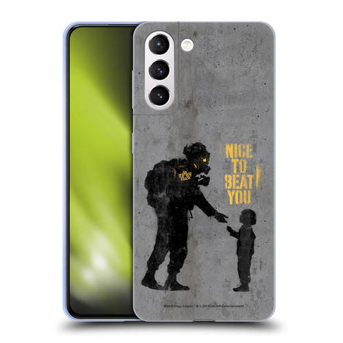 Watch Dogs Legion Street Art Nice To Beat You Soft Gel Case for Samsung Galaxy S21+ 5G
