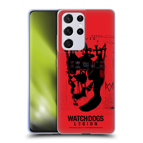 Watch Dogs Legion Street Art Ded Sec Skull Soft Gel Case for Samsung Galaxy S21 Ultra 5G