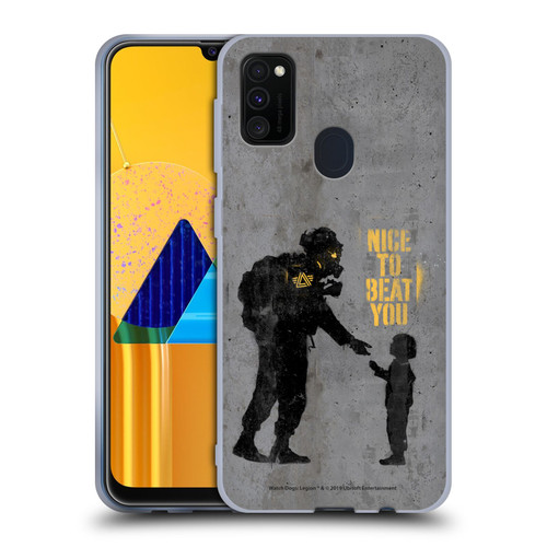 Watch Dogs Legion Street Art Nice To Beat You Soft Gel Case for Samsung Galaxy M30s (2019)/M21 (2020)