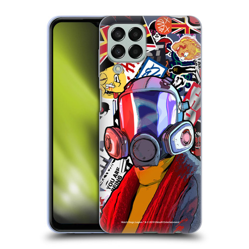 Watch Dogs Legion Street Art Granny Stickerbomb Soft Gel Case for Samsung Galaxy M33 (2022)