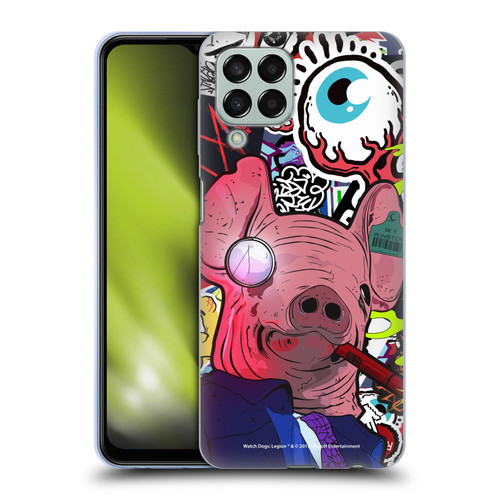 Watch Dogs Legion Street Art Winston Stickerbomb Soft Gel Case for Samsung Galaxy M33 (2022)