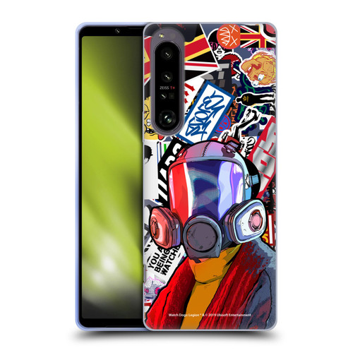 Watch Dogs Legion Street Art Granny Stickerbomb Soft Gel Case for Sony Xperia 1 IV