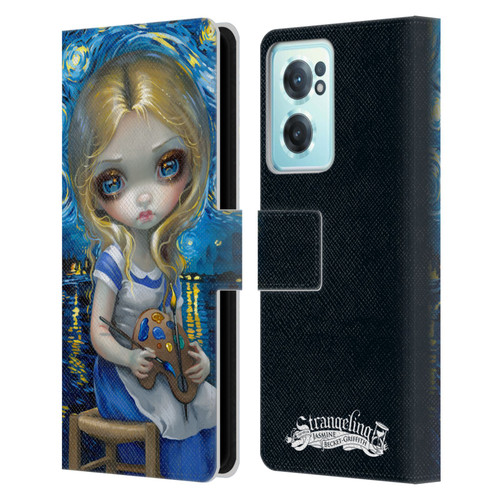 Strangeling Art Impressionist Night Leather Book Wallet Case Cover For OnePlus Nord CE 2 5G