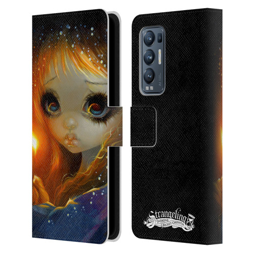 Strangeling Art The Little Match Girl Leather Book Wallet Case Cover For OPPO Find X3 Neo / Reno5 Pro+ 5G