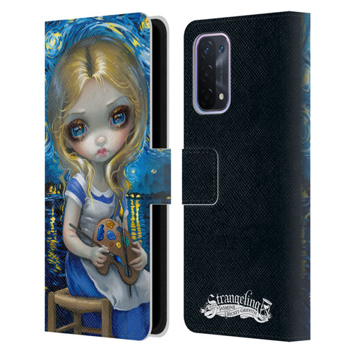 Strangeling Art Impressionist Night Leather Book Wallet Case Cover For OPPO A54 5G