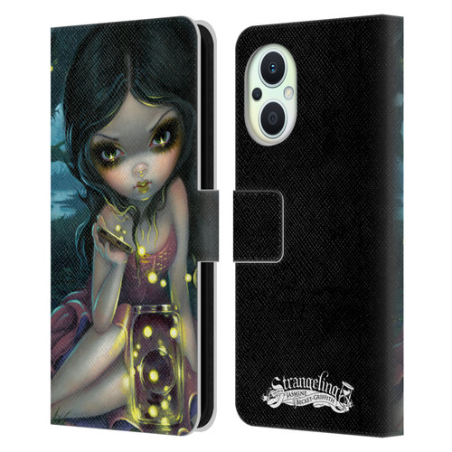 Strangeling Art Fireflies in Summer Leather Book Wallet Case Cover For OPPO Reno8 Lite