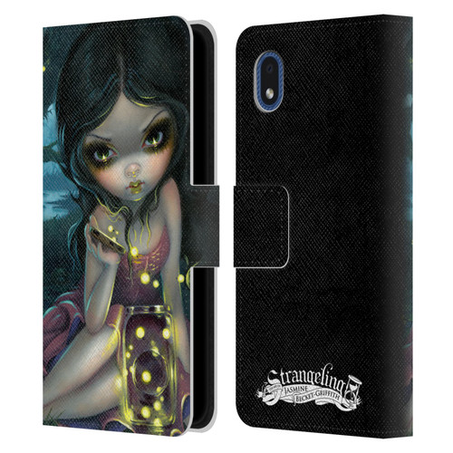 Strangeling Art Fireflies in Summer Leather Book Wallet Case Cover For Samsung Galaxy A01 Core (2020)