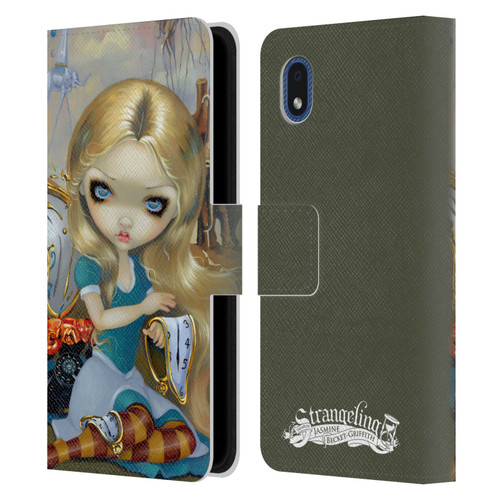 Strangeling Art Surrealist Dream Leather Book Wallet Case Cover For Samsung Galaxy A01 Core (2020)