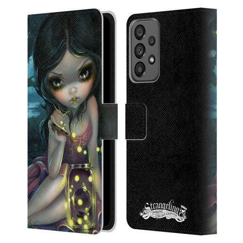 Strangeling Art Fireflies in Summer Leather Book Wallet Case Cover For Samsung Galaxy A73 5G (2022)