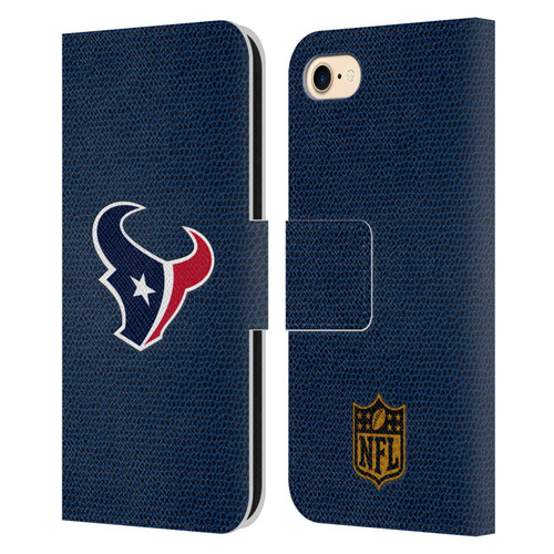 NFL Houston Texans Logo Football Leather Book Wallet Case Cover For Apple iPhone 7 / 8 / SE 2020 & 2022