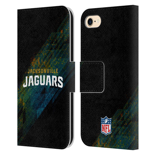 NFL Jacksonville Jaguars Logo Blur Leather Book Wallet Case Cover For Apple iPhone 7 / 8 / SE 2020 & 2022