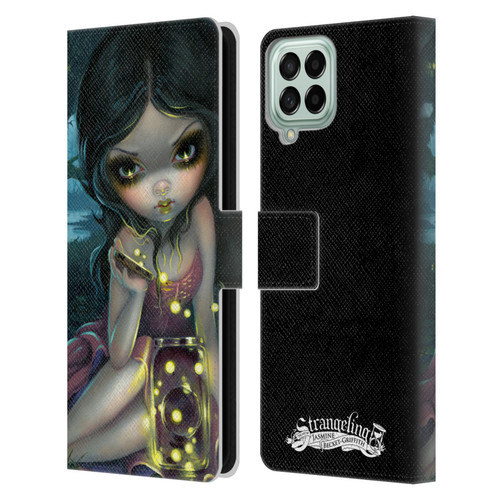 Strangeling Art Fireflies in Summer Leather Book Wallet Case Cover For Samsung Galaxy M53 (2022)