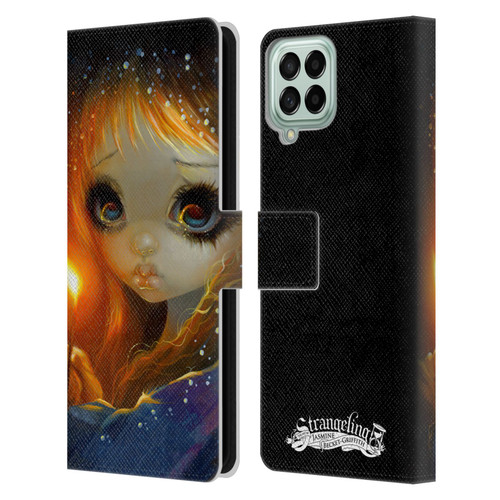 Strangeling Art The Little Match Girl Leather Book Wallet Case Cover For Samsung Galaxy M53 (2022)