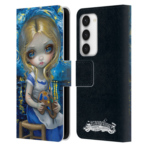 Strangeling Art Impressionist Night Leather Book Wallet Case Cover For Samsung Galaxy S23 5G