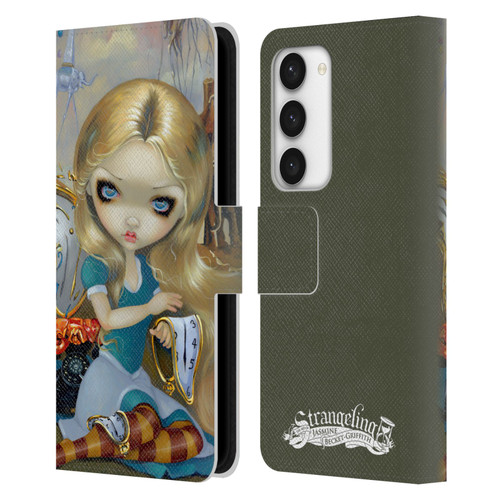 Strangeling Art Surrealist Dream Leather Book Wallet Case Cover For Samsung Galaxy S23 5G