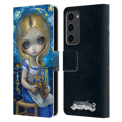 Strangeling Art Impressionist Night Leather Book Wallet Case Cover For Samsung Galaxy S23+ 5G