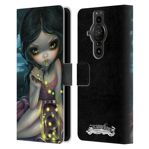 Strangeling Art Fireflies in Summer Leather Book Wallet Case Cover For Sony Xperia Pro-I