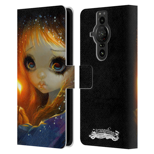 Strangeling Art The Little Match Girl Leather Book Wallet Case Cover For Sony Xperia Pro-I