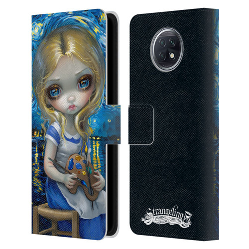 Strangeling Art Impressionist Night Leather Book Wallet Case Cover For Xiaomi Redmi Note 9T 5G