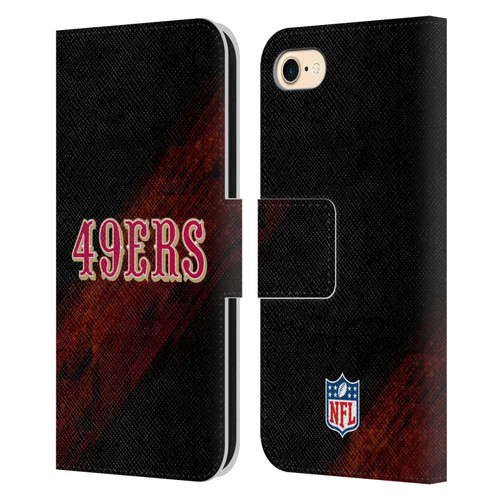 NFL San Francisco 49Ers Logo Blur Leather Book Wallet Case Cover For Apple iPhone 7 / 8 / SE 2020 & 2022 NFL San Francisco 49Ers Logo Blur Leather Book Wallet Case Cover For Apple iPhone 7 / 8 / SE 2020 & 2022