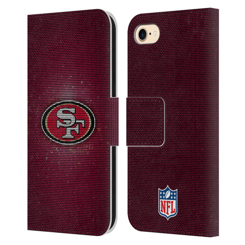 NFL San Francisco 49ers Artwork LED Leather Book Wallet Case Cover For Apple iPhone 7 / 8 / SE 2020 & 2022 NFL San Francisco 49ers Artwork LED Leather Book Wallet Case Cover For Apple iPhone 7 / 8 / SE 2020 & 2022