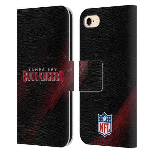 NFL Tampa Bay Buccaneers Logo Blur Leather Book Wallet Case Cover For Apple iPhone 7 / 8 / SE 2020 & 2022
